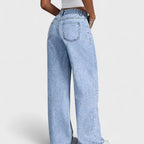 Mara - Jeans dritti larghi a gamba larga da donna