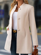 Elena | Cappotto Elegante a Collo Alto