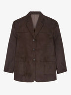 Sofia | Blazer Marrone in Suede Oversize