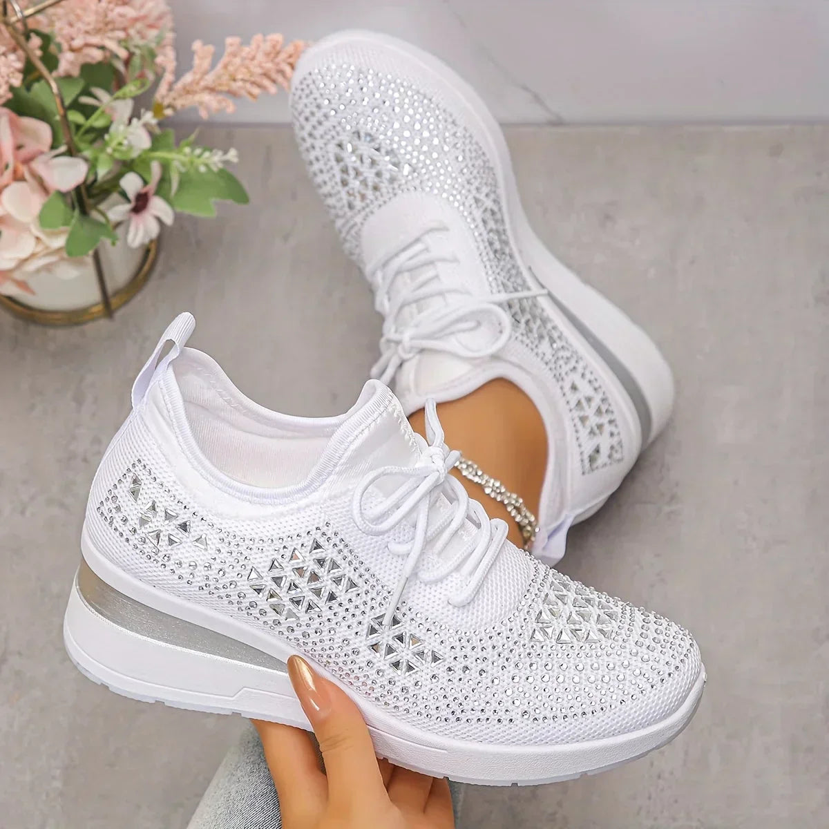 Giselle – Scarpe ortopediche con strass scintillanti
