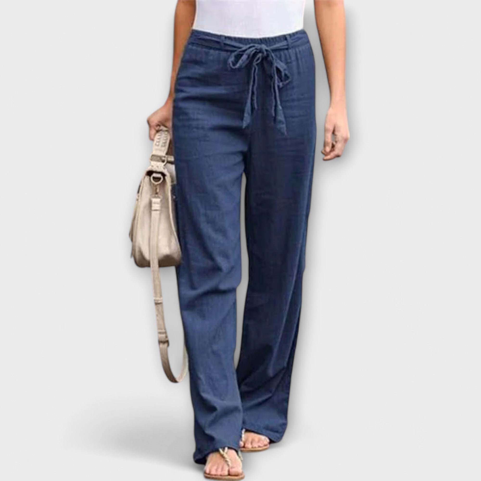 Loreen - Pantaloni leggeri in lino