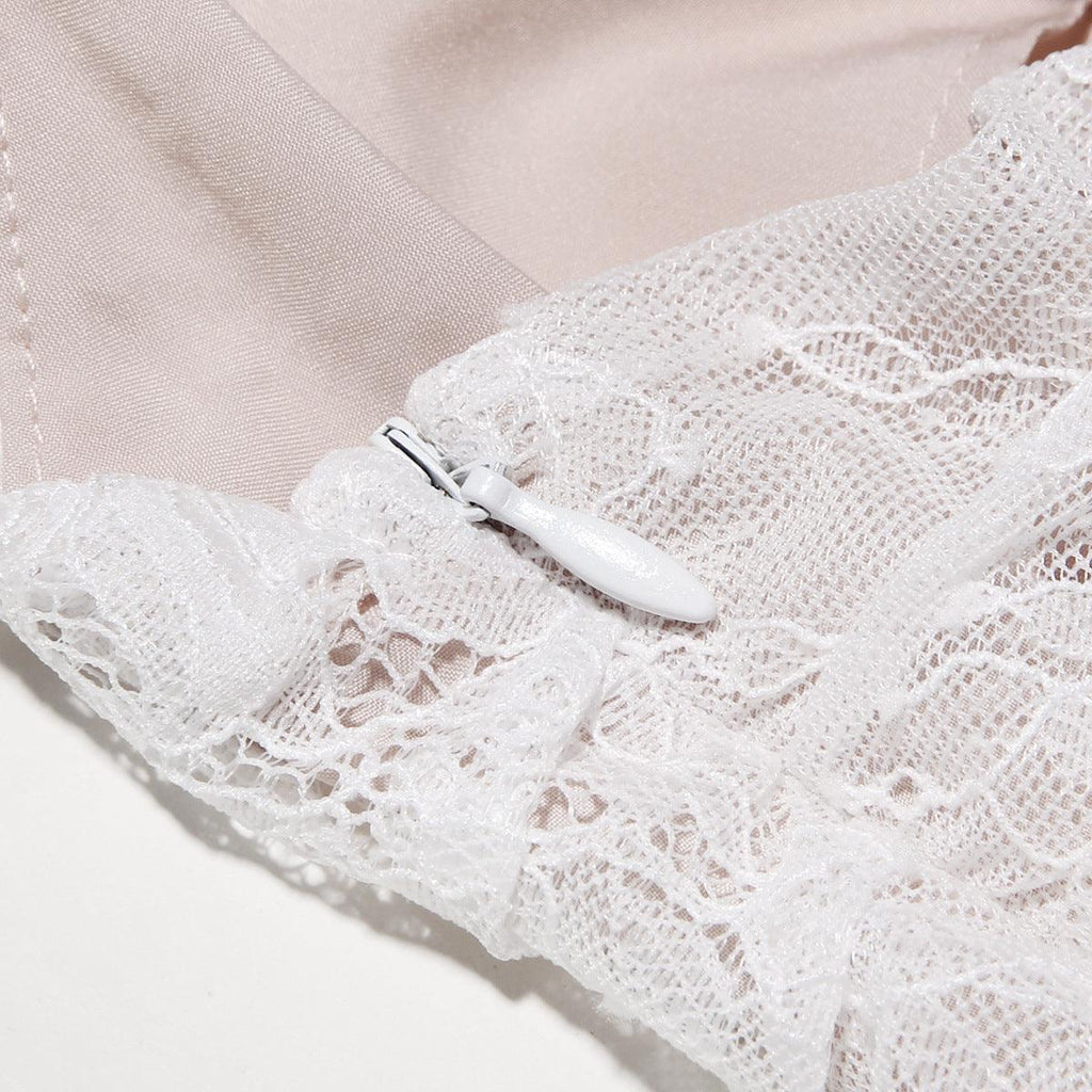 Celeste | Abito Maxi in Pizzo