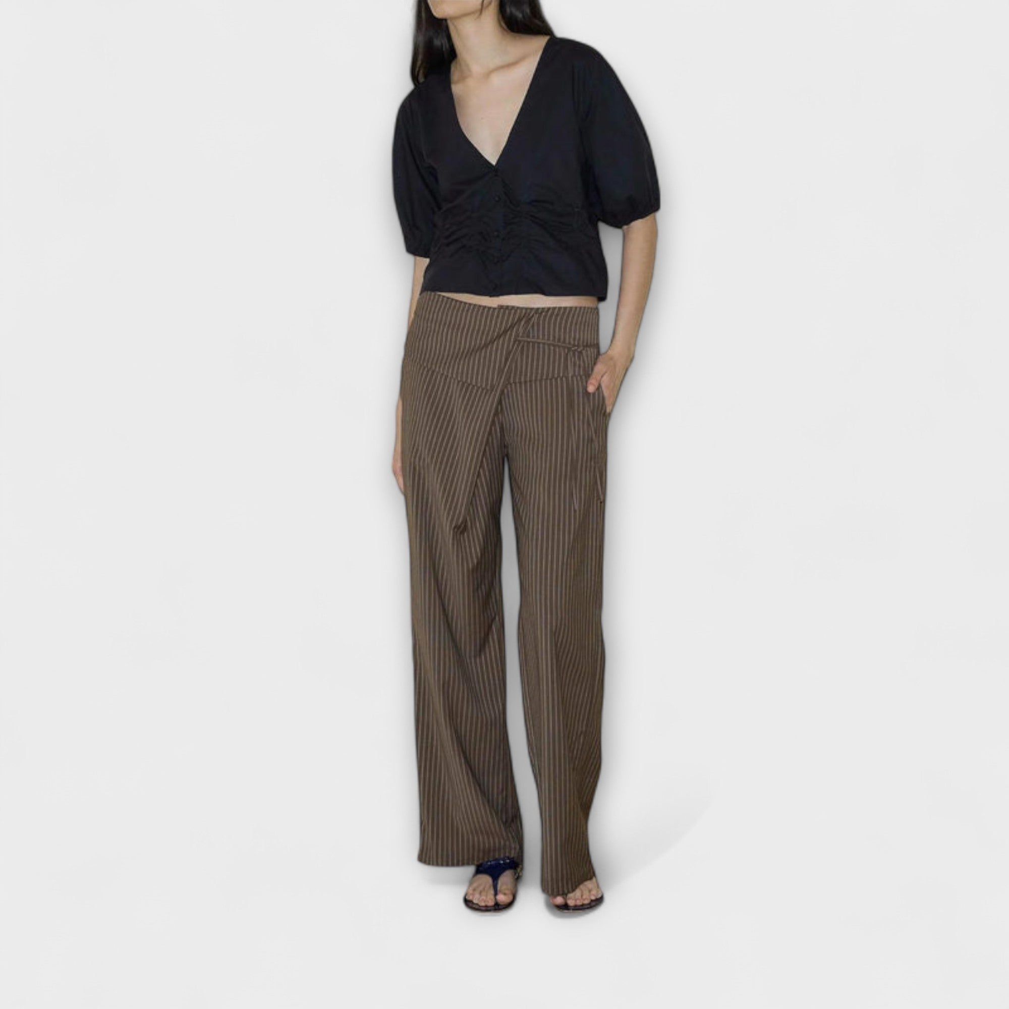 Noémi – Pantaloni con pieghe