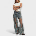 Rayne - Jeans in Denim Blu Trasparente Trixie