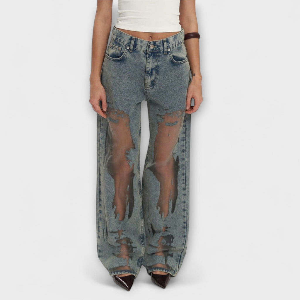 Rayne - Jeans in Denim Blu Trasparente Trixie