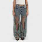 Rayne - Jeans in Denim Blu Trasparente Trixie