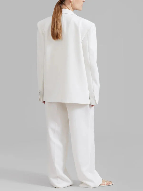 Sofia | Blazer Bianco Oversize Doppiopetto