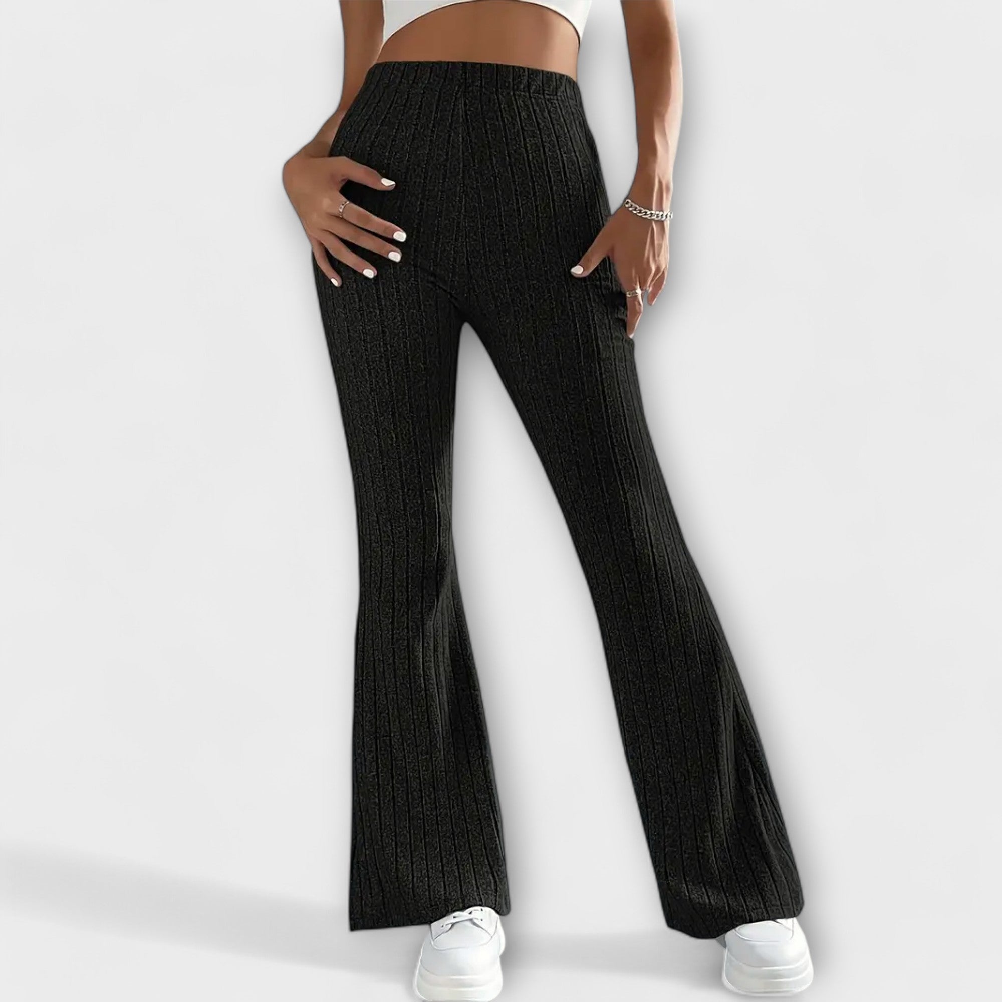 Luretta – Pantaloni svasati con struttura fine