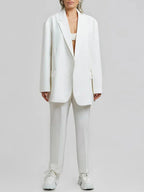 Sofia | Blazer Oversized Clean-Line Bianco