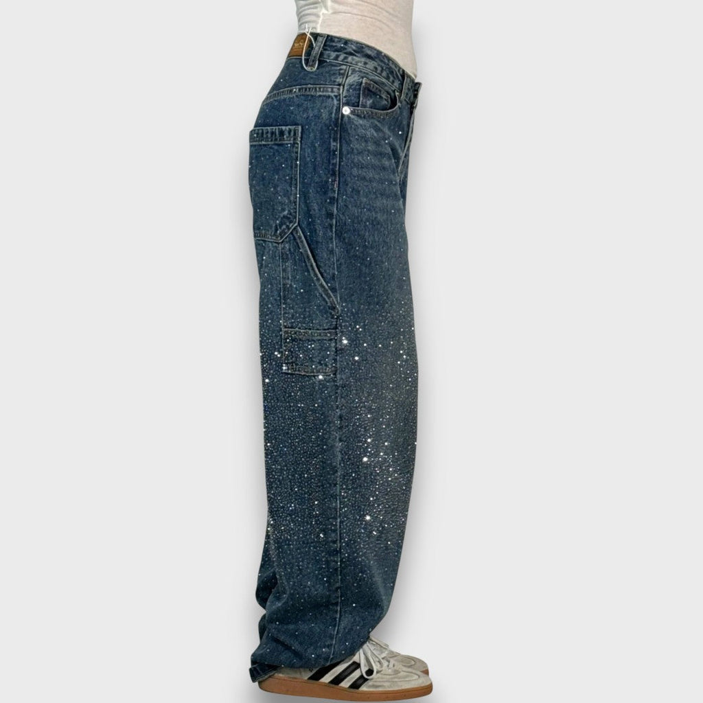 Nolene – Jeans con finitura scintillante e carattere urbano